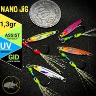 Nano jig 1g micro jig 1g nano jig 1.3g micro jig 1.3g jig ajing jig mini