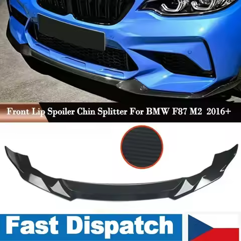 Bright Black CS Style Front Lip Painted 2016-2021 For BMW F87 M2 Spoiler Splitter
