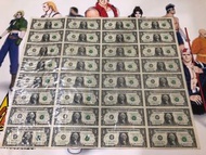 （絕版連體鈔 錢幣系列）美國聯邦儲備局銀行 The United States of America 1993年 經典美金壹圓 32張連體紀念鈔 強勁凹凸紋 UNC品相  歷史見證 最後尾版 USA 