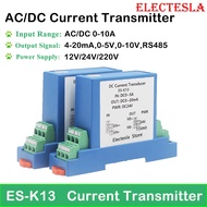 DC Current Monitoring Sensor DC 200mA 300mA 500mA 800mA Current Transducers Transmitter 4-20mA 0-10V