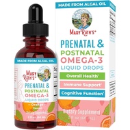 MaryRuth Organics Prenatal & Postnatal Omega-3 Liquid Drops 800mg DHA & 8mg of EPA Per Serving | Ove