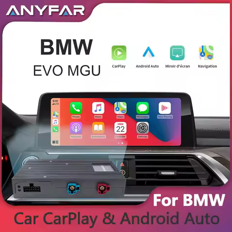 ANYFAR for BMW EVO MGU ID5 6 7 System 1 3 5 6 7Seires X1 X2 X3 X4 Wireless Carplay Android Interface