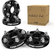 Customadeonly 4 Pieces 1" 25mm Hub Centric Black Wheel Spacers Bolt Pattern 5x4.75 5x120.7 Center Bo