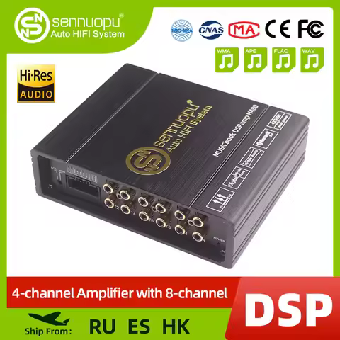 Sennuopu Car DSP Processor 4 Channel Amplifier 8 Channels Digital Sound Processors