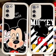 H53 Mickey Mouse White Casing for Samsung M02S J6 A03S A51 A02S M02 A03 Core J4 Plus F02S A02 A31 A7