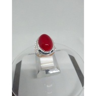 cincin batu akik Yaman merah