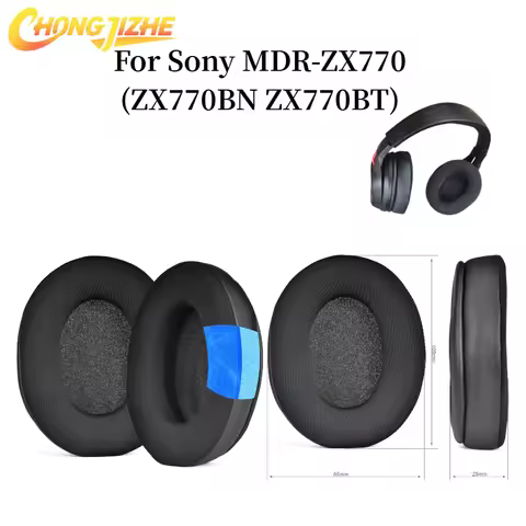 CHONGJIZHE Ice gel Ear Pads For Sony MDR-ZX770 (ZX770BN ZX770BT) Headphone Replacement Pads High Qua