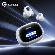 Sanag S3 Pro AI Smart Screen Bluetooth Earphone 360 ° Stereo Sound OWS Headphones Open Ear TWS Earbu