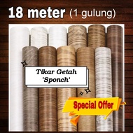 Tikar Getah 18 Meter 1 Gulung ( Tebal 1mm ) Tahan lasak tikar  Alas Lantai Rumah Premium PVC Floorin