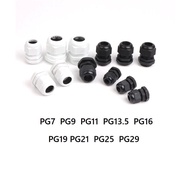 PG7 PG9 to PG29 Waterproof plastic cable gland, plastic fixed connector PG7 PG9 PG11 PG13,5 PG16 PG1