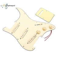 Loaded Prewired SSS Alnico 5 Alnico V HOT Pickups Pickguard Set for  Guitar