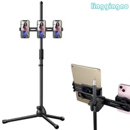 RR Phone Holder Support For Live Broadcasting Video Recording Double Position Adjustable Tripod Moun
