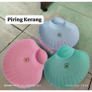 Shell Plate Shell-Shaped Plastic Plate - 2 in 1 Snack Serving Plate