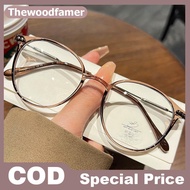 thewoodfamer Anti Radiation Eyeglasses Round Eyeglasses For Women Men Accessories EN