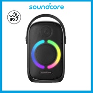 Soundcore by Anker Rave Neo Portable Bluetooth Speaker with Lights BassUp Technology Sync 100+ Speakers 18H Playtime Waterproof Custom EQ App (A3395)