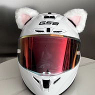 Motorcycle Motorcycle Full Helmet Helmet Decoration Accessories Cat Ears Quick Release Velcro Good C