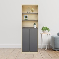 Global House DELICATO ชั้นวางหนังสือ 2ประตู Delight 60X39X165ซม. รับประกันของเเท้!
