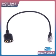  DOONJIEY 2/35mm to RJ9/RJ10 Mic/Headset Adapter Cable for Office Phone