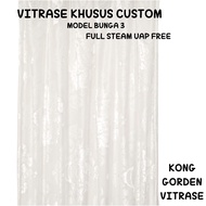 KONG VITRASE PREMIUM CURTAINS SPECIAL CUSTOM ELEGANT MOTIF LOSS MODEL PLUI 3 FLOWERS 3 / Thin Curtai