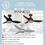 FANCO B-STAR DC MOTOR CEILING FAN + 3 TONE LED LIGHT KIT + REMOTE CONTROL + F/R OPTION