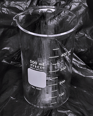 Original PYREX Glass Beaker 500 mL Berzelius Tall Form with Spout, Graduated Code 1060-500