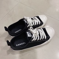 KANGOL 餅乾鞋 帆布鞋 #25CM 黑