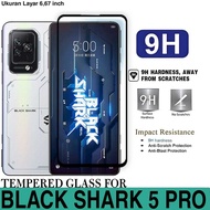 HITAM LAYAR Tempered GLASS XIAOMI BLACK SHARK 5 PRO ANTI-Scratch GLASS LIST BLACK FULL Screen