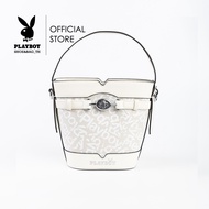 Playboy Emmy bag Model Women's Shoulder Code ST-B244PB591 Design Bucket Shape Screen-Printed Logo Pa