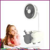 Mini Fan For Desk USB Small Cartoon Decorative Table Fan Decorative Desk Fan USB Mini Fan Student Storage Box tamsg