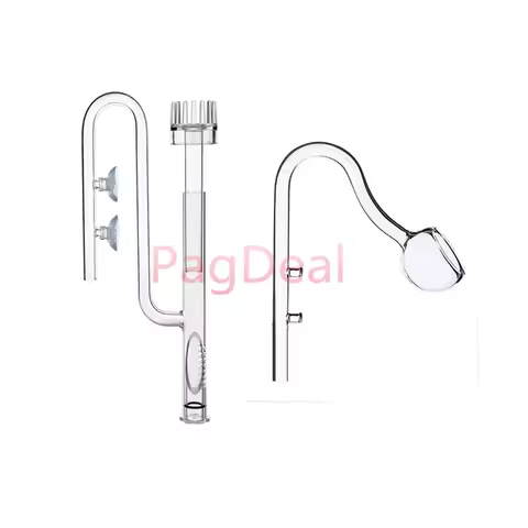 13mm/17mm Glass Suface Skimmer Inflow Poppy Pipe Outflow for 12/16mm 16/22mm Tubing For Nano Aquariu