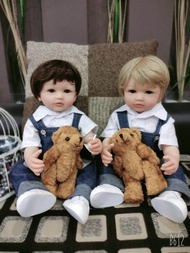 Ready Boneka Reborn Cowok Full Silikon 55 cm Super Ganteng