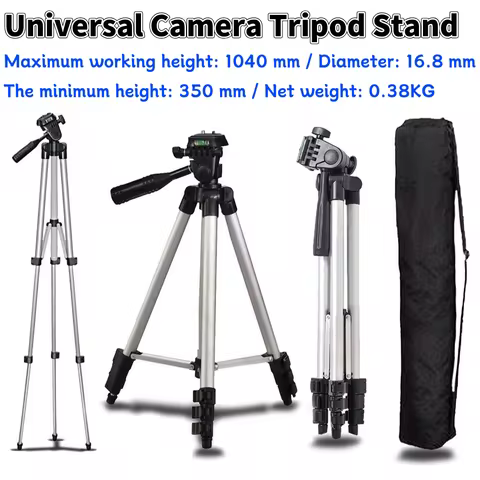 Universal Tripod Stand Aluminum Camera Tripod Stand Holder height:350-1040mm for Canon Nikon Sony DS