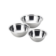 Yoshikawa bowl bowl set of 3 (18・21・24cm) Stainless steel made in Japan Dishwasher compatible Misurid II 18-8 bowl