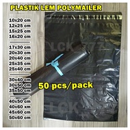 (50 pcs) COMPLETE Polymailer Glue Plastic 10x20 12x25 15x25 16x20 17x30 20x30 25x35 25x40 plastic se