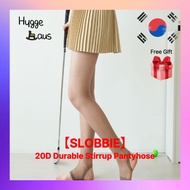【SLOBBIE】 20D Durable Stirrup Pantyhose Footless Stockings Slim Fit Daily Tights
