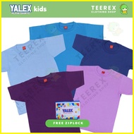 ❡ ✗ ⊙ YALEX KIDS PLAIN T-SHIRT (Royal Blue, Aqua Blue, Light Blue, Lilac, Dark Violet)