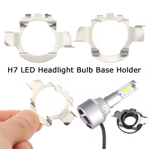2PCS H7 LED Holder Headlight Base Adapter Bulb Socket Headlamp Retainer for BMW/Audi/Benz/VW/Buick/N