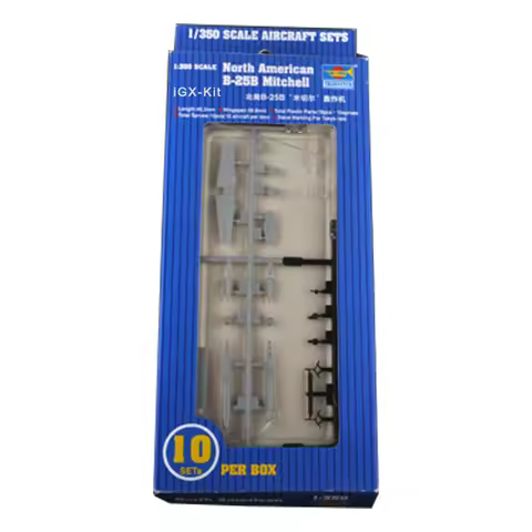Trumpeter 06201 1/350 Scale B25B B-25B Mitchell Fleet Plane Aircraft Set for USS Hornet Plastic Asse