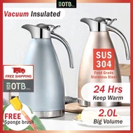 OTB 2L 304 Stainless Steel Insulated Flask Thermos Jug Vacuum Flask Thermal Flask Insulated Thermal 