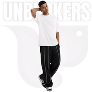 Black Downside Buggy Style Track Pants for Men and Women