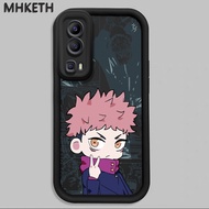 MHKETH Case For VIVO Y72 5G Y52 5G Y75s 5G Cute Cartoon Q Silicone Phone