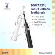 【NEW 2-in-1】SOOCAS X3U Sonic Electronic Toothbrush + Face Cleansing IPX7 Waterproof - Black/Rose Gol