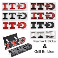 1pcs 3D Metal Car Fender Stickers Decals Front Hood Grill Emblem for golf GTI mk2 mk3 mk4 mk5 mk6 mk
