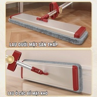 Cây lau nhà tự vắt PVL KN50 chổi lau xoay 360 độ thông minh bàn lau lớn 50x13cm chất liệu hợp kim nh