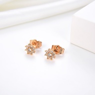 Agate 49e Anting Titanium Wanita Anti Karat Dan Anti Luntur Asli Dewasa Panjang Silver Jewerly Ori T