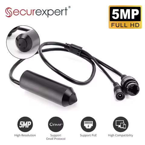 5MP HD Mini POE IP Camera Video Surveillance Network Camera with POE Pen-type Video Recorder Motion 