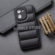 Realme C33 Case Realme C63 Realme C65 Case 3D Jacket Design / Macaron Case Black Motif Pillow Realme
