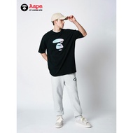 Aape Flagship Store Men's Spring Summer Gradient Pattern Printing Trendy Casual Short-Sleeved T-Shir