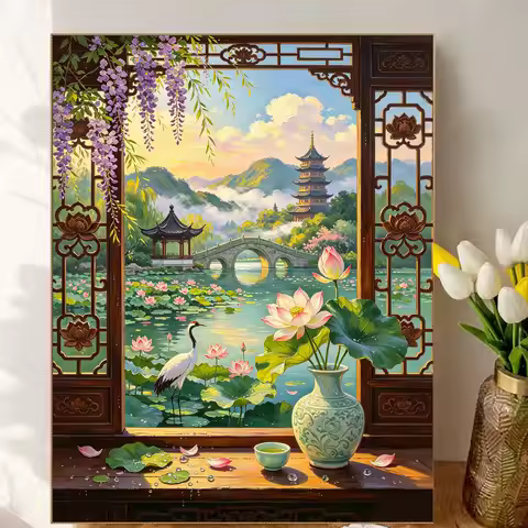 Acrylic Paint By Numbers Cute Kitten Animals Painting By Numbers on Canvas Coloring By Number for Ad