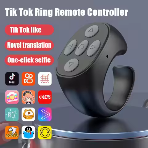 Wireless Bluetooth Mobile Selfie Lazy Artifac Tiktok Remote Control Ring Mobile Phone Bluetooth Cont